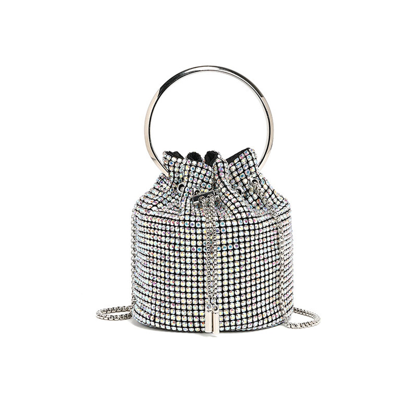 Fashion Diamond Shoulder Crossbody Bucket Bag HB005