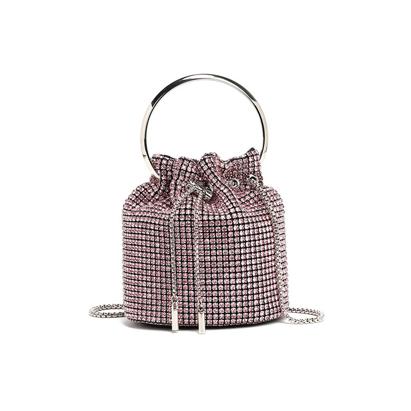 Fashion Diamond Shoulder Crossbody Bucket Bag HB005