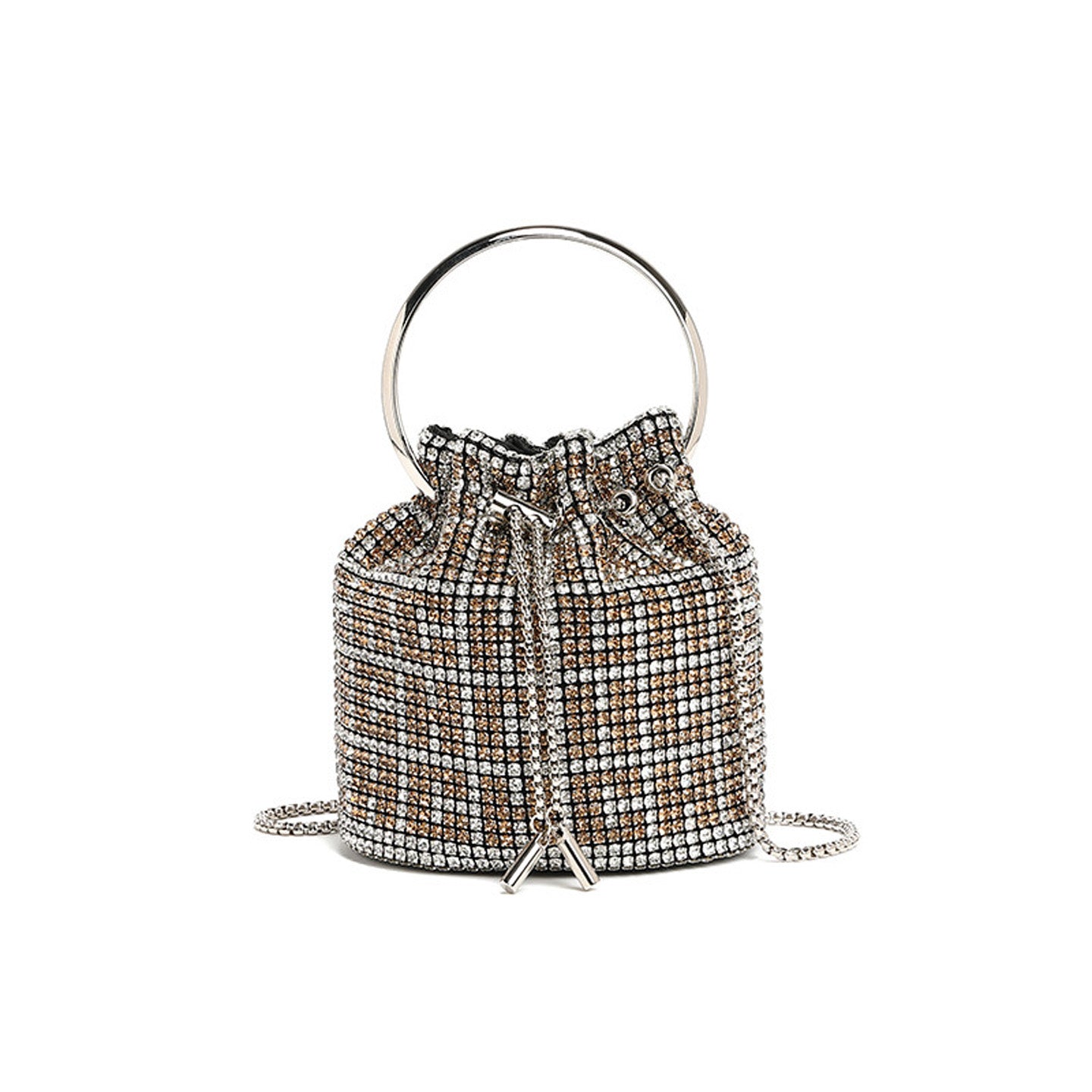 Fashion Diamond Shoulder Crossbody Bucket Bag HB005