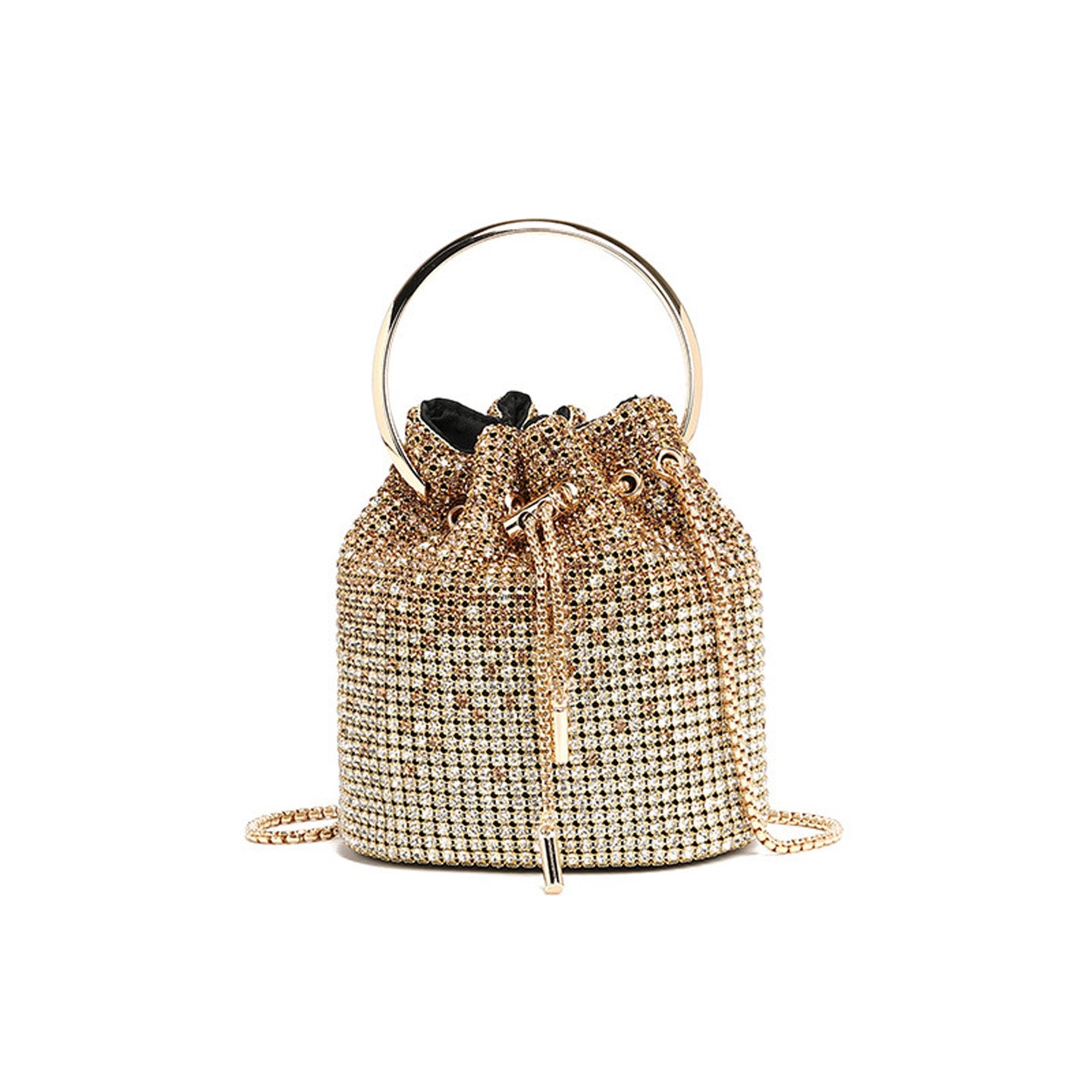 Fashion Diamond Shoulder Crossbody Bucket Bag HB005