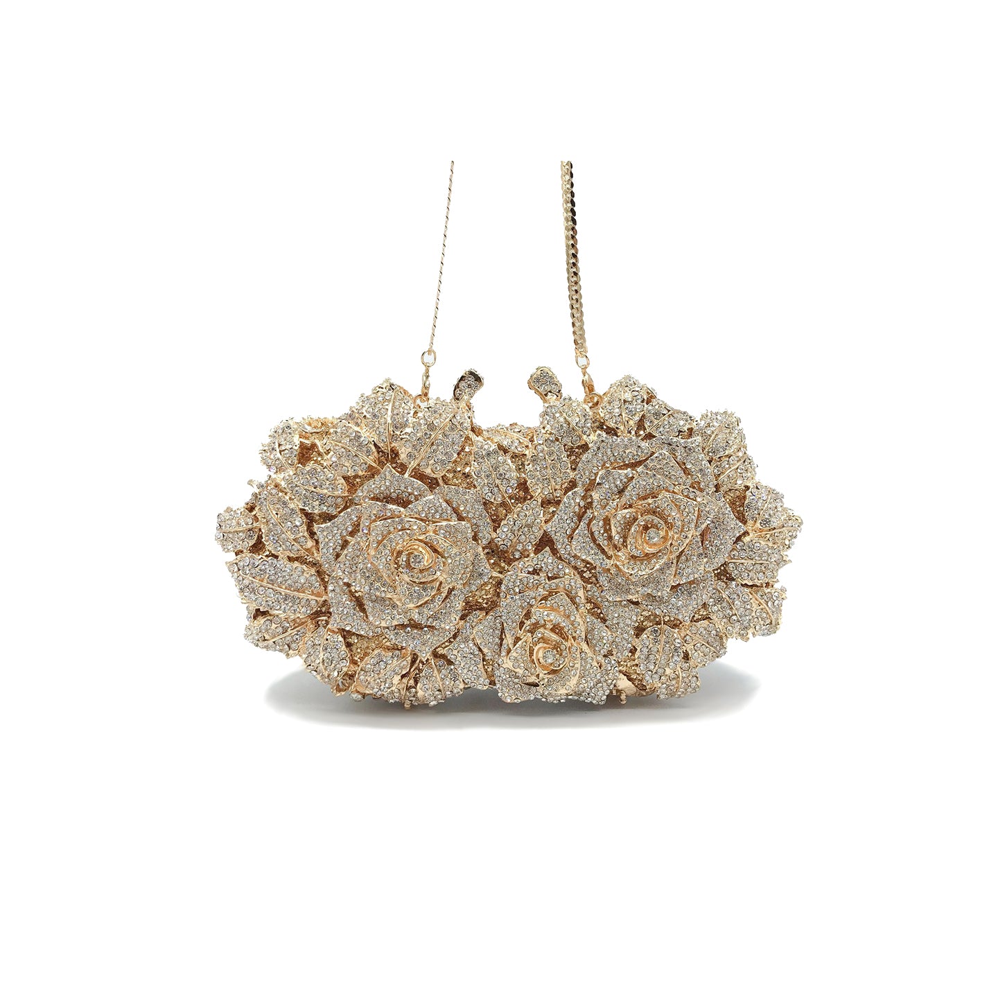 Hollow Rose Diamond Evening Bag Clutch HB007