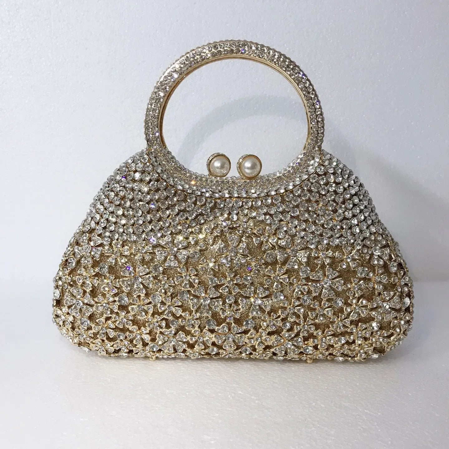 Silver Luxury Crystal Clutch Purse Sparkling Evening Bag HB014 Sheer Fairy