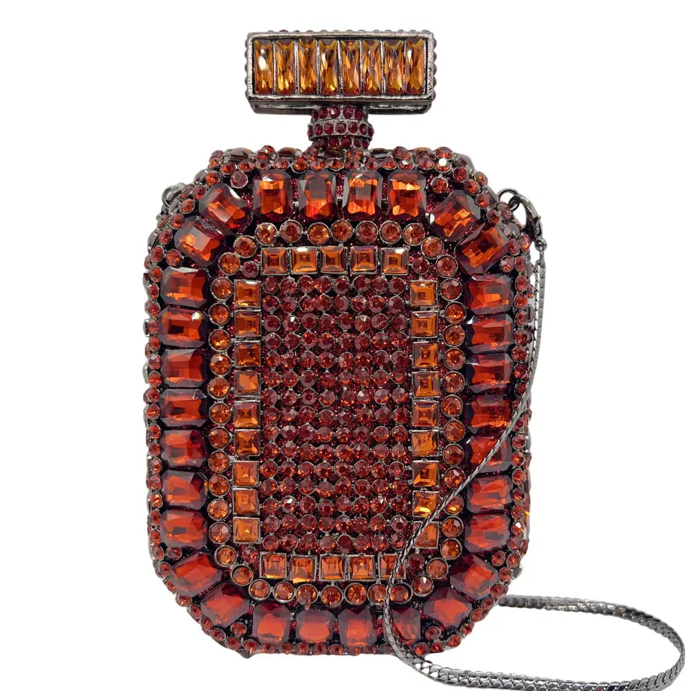 Blue Ombre Beaded Clutch Evening Purse for Formal Events HB018 Sheer Fairy