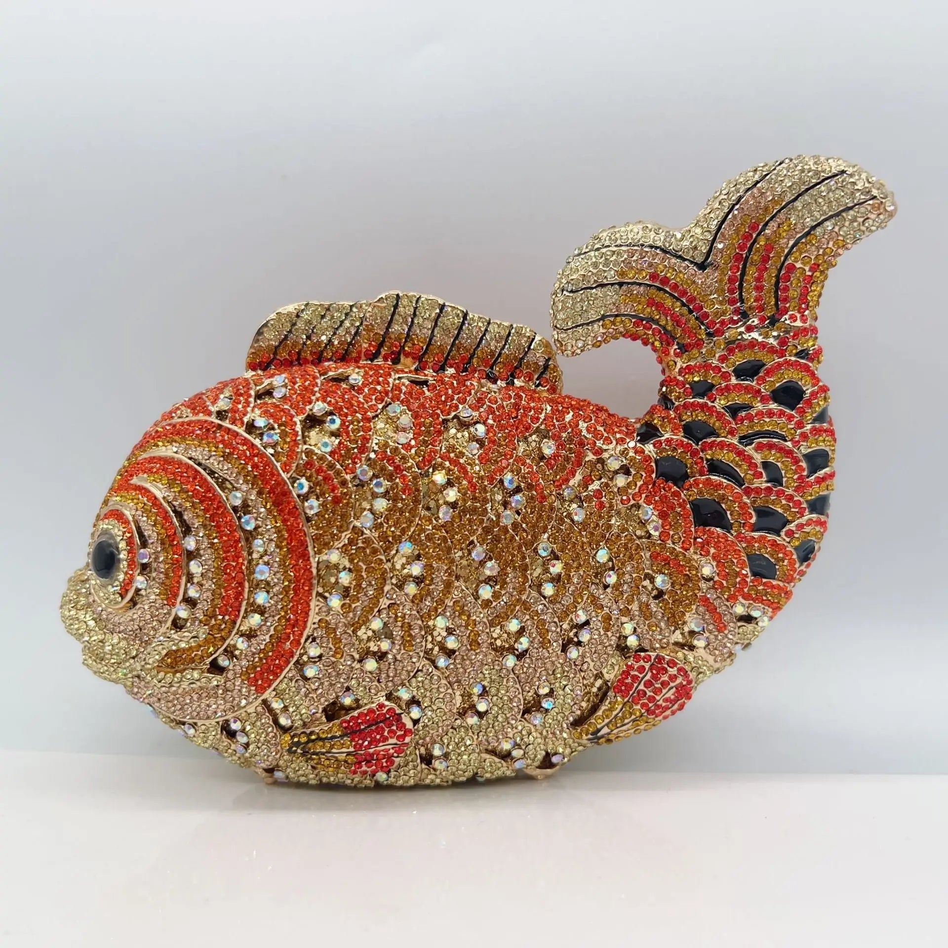 Fish Rhinestones Clutches Bag HB020 Sheer Fairy