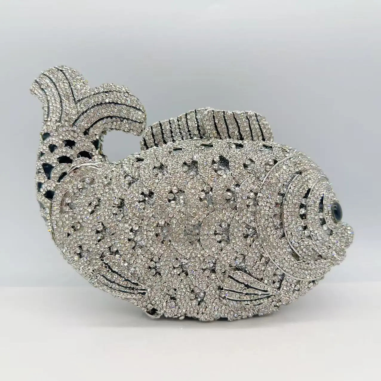 Fish Rhinestones Clutches Bag HB020 Sheer Fairy