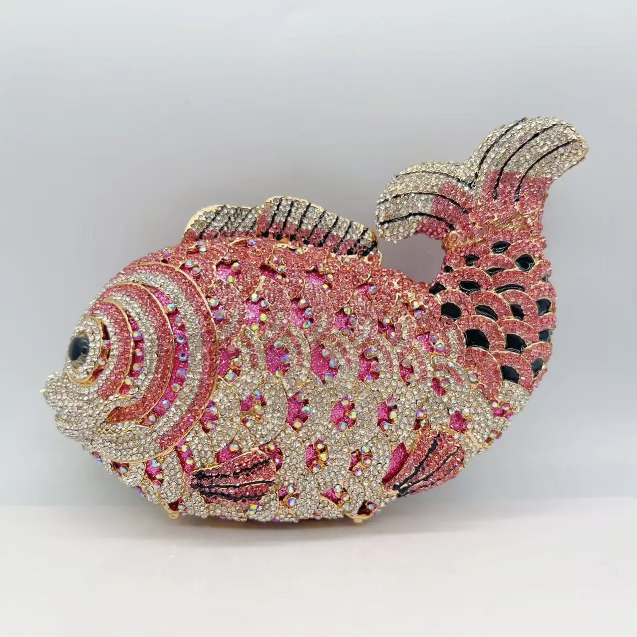 Fish Rhinestones Clutches Bag HB020 Sheer Fairy