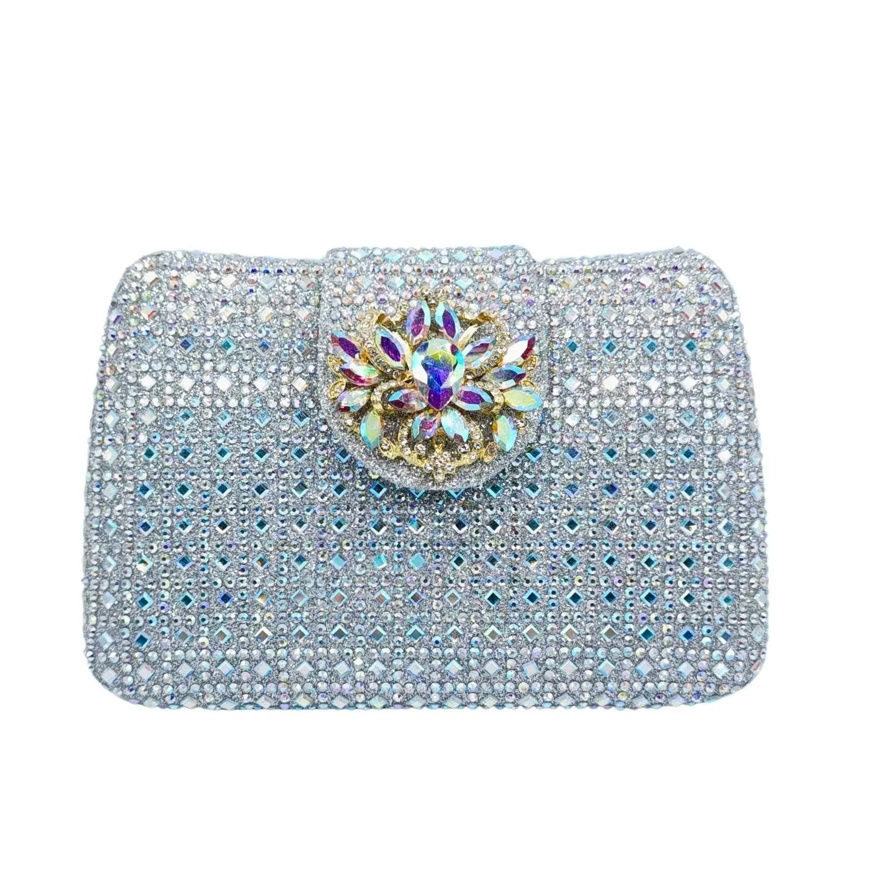 Sparkling Diamond Crystals Evening Handbag HB023 Sheer Fairy