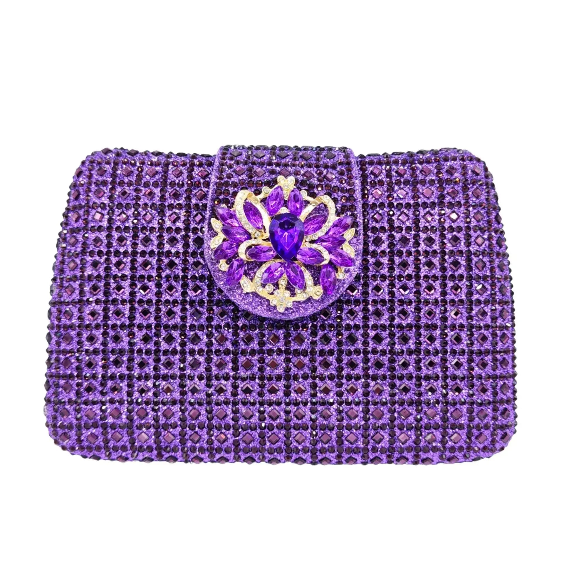 Sparkling Diamond Crystals Evening Handbag HB023 Sheer Fairy