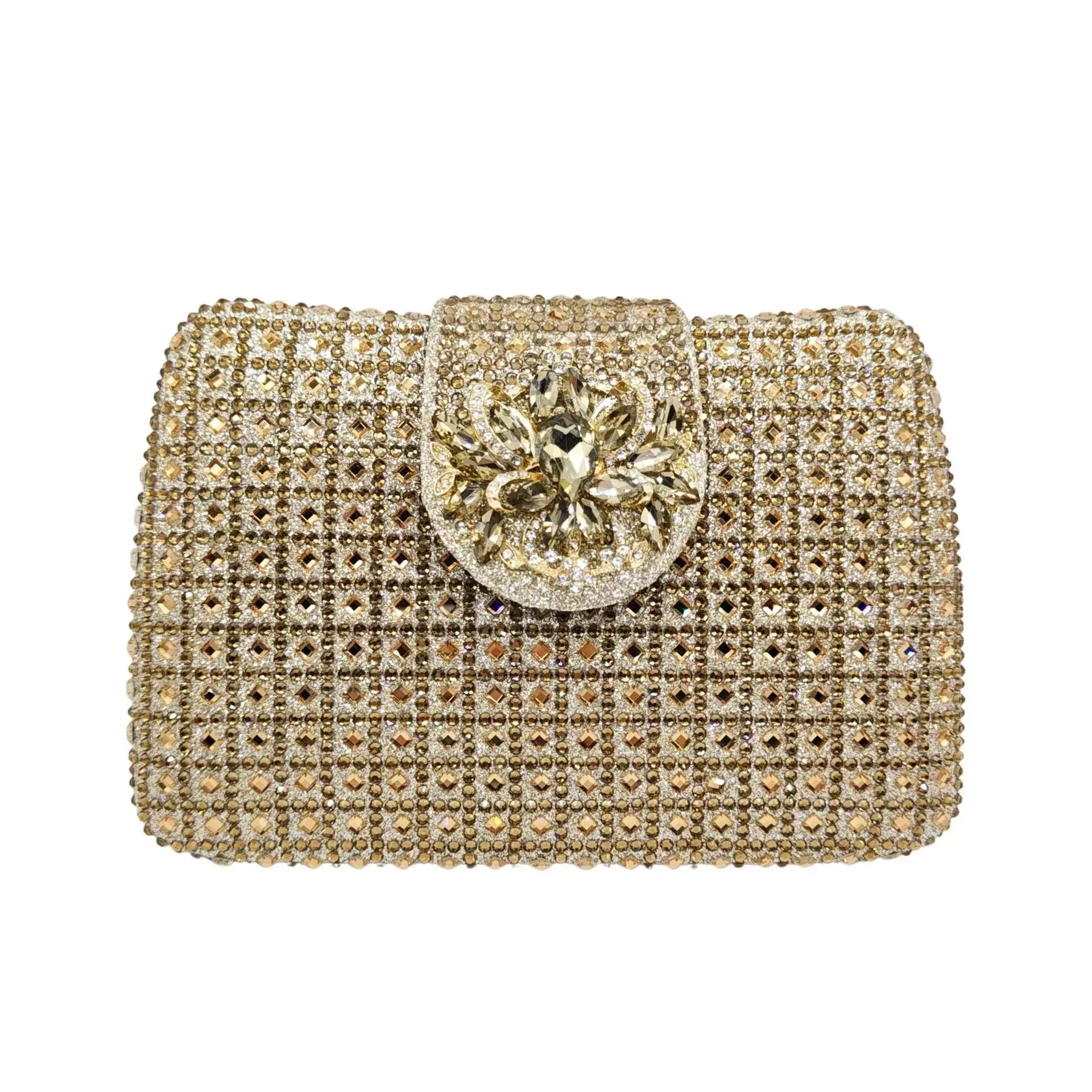 Sparkling Diamond Crystals Evening Handbag HB023 Sheer Fairy