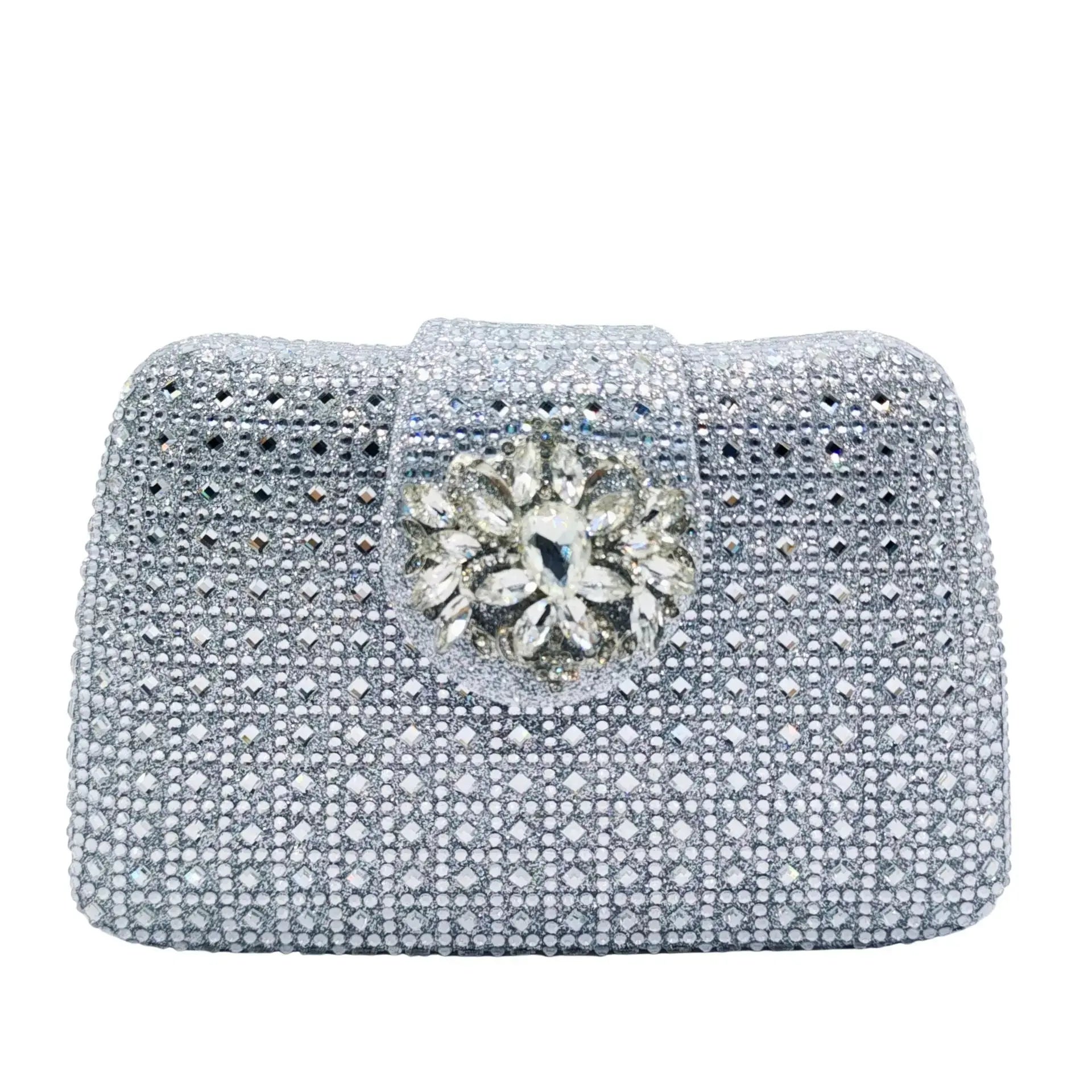 Sparkling Diamond Crystals Evening Handbag HB023 Sheer Fairy