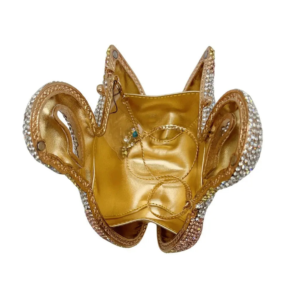 Rhinestone Fun Crystal Pizza Slice Clutch HB026 Sheer Fairy