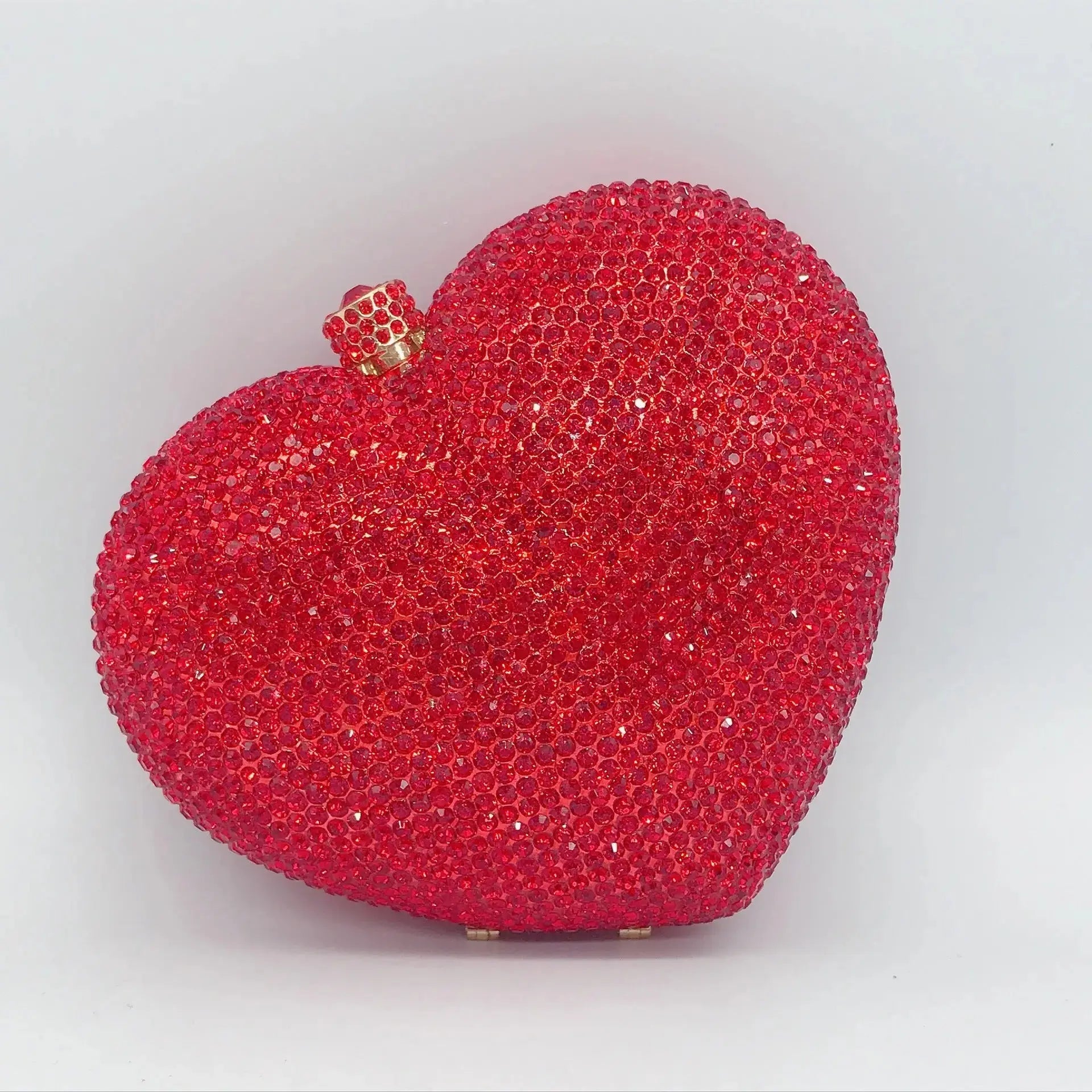 Heart Shaped Crystal Evening Clutch Bag HB027 Sheer Fairy