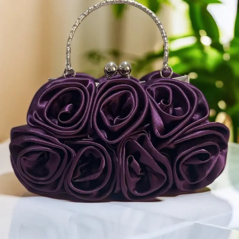 Rhinestone Crystal Swan Clutch Evening Purse HB028 Sheer Fairy