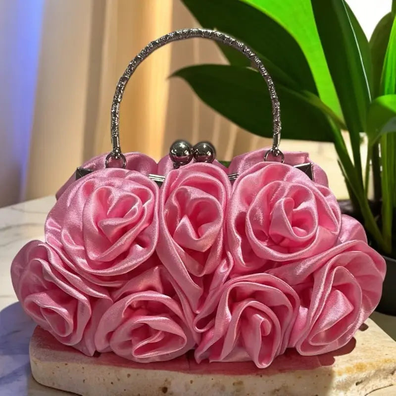 Rhinestone Crystal Swan Clutch Evening Purse HB028 Sheer Fairy