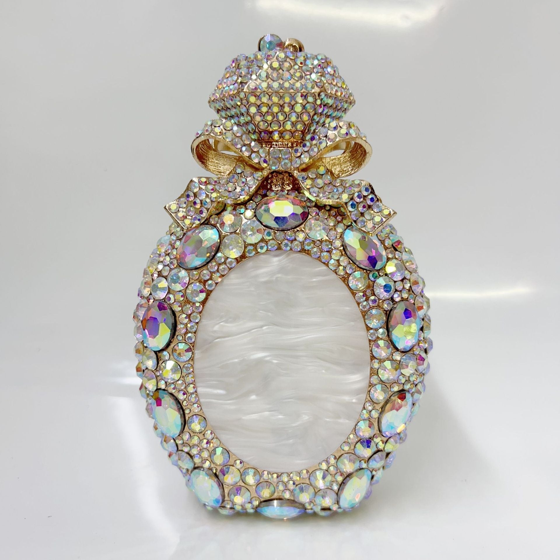 Luxury Perfume Bottle Rhinestone Evening Clutch Bag HB031 Sheer Fairy
