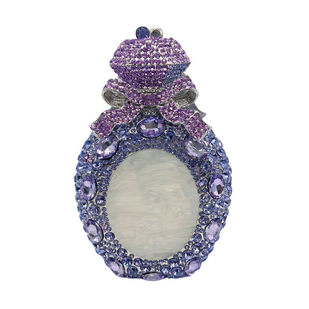 Luxury Perfume Bottle Rhinestone Evening Clutch Bag HB031 Sheer Fairy
