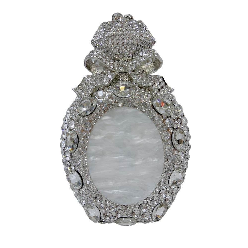 Luxury Perfume Bottle Rhinestone Evening Clutch Bag HB031 Sheer Fairy