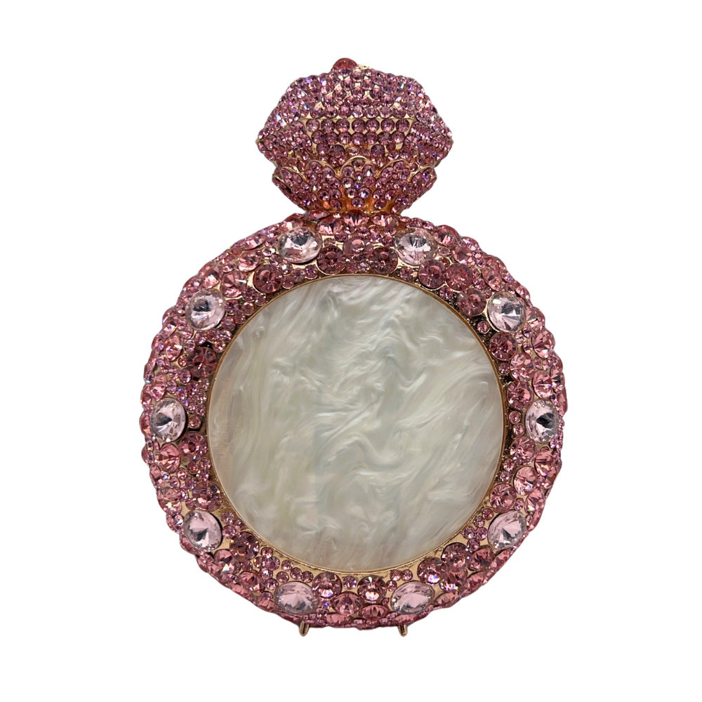 Luxury Round Gemstone Rhinestone Evening Clutch Bag HB032 Sheer Fairy