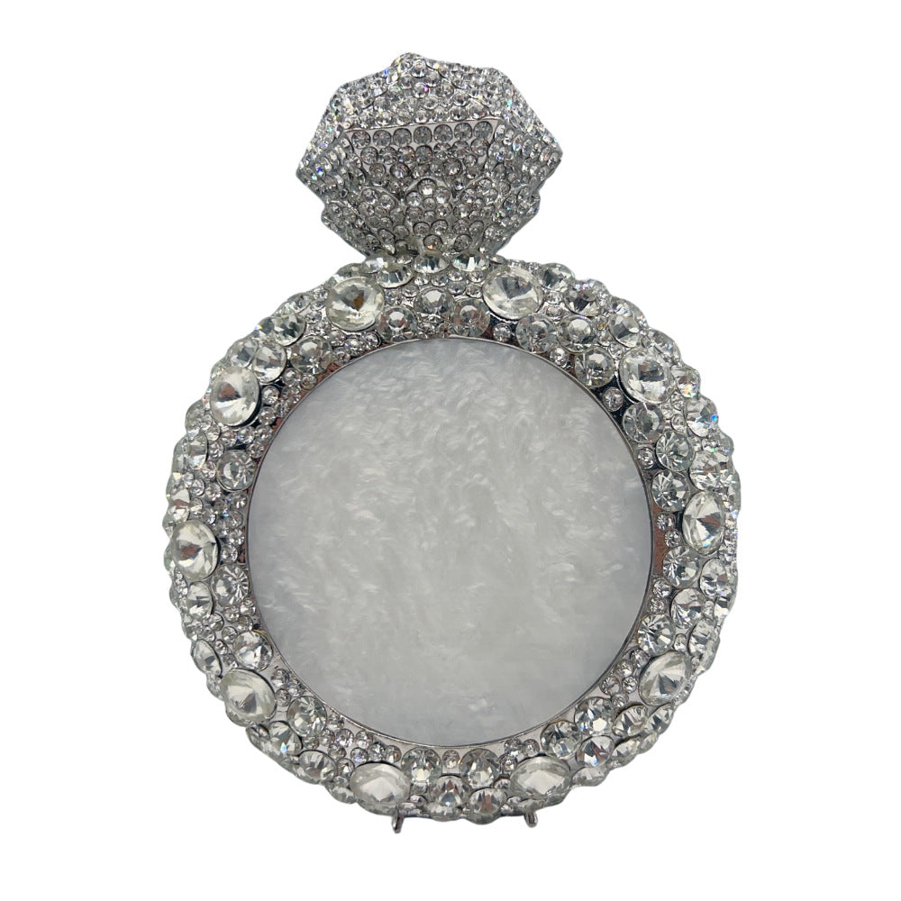 Luxury Round Gemstone Rhinestone Evening Clutch Bag HB032 Sheer Fairy