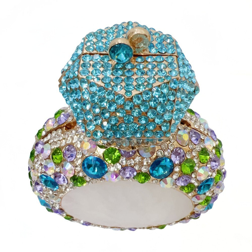 Luxury Round Gemstone Rhinestone Evening Clutch Bag HB032 Sheer Fairy