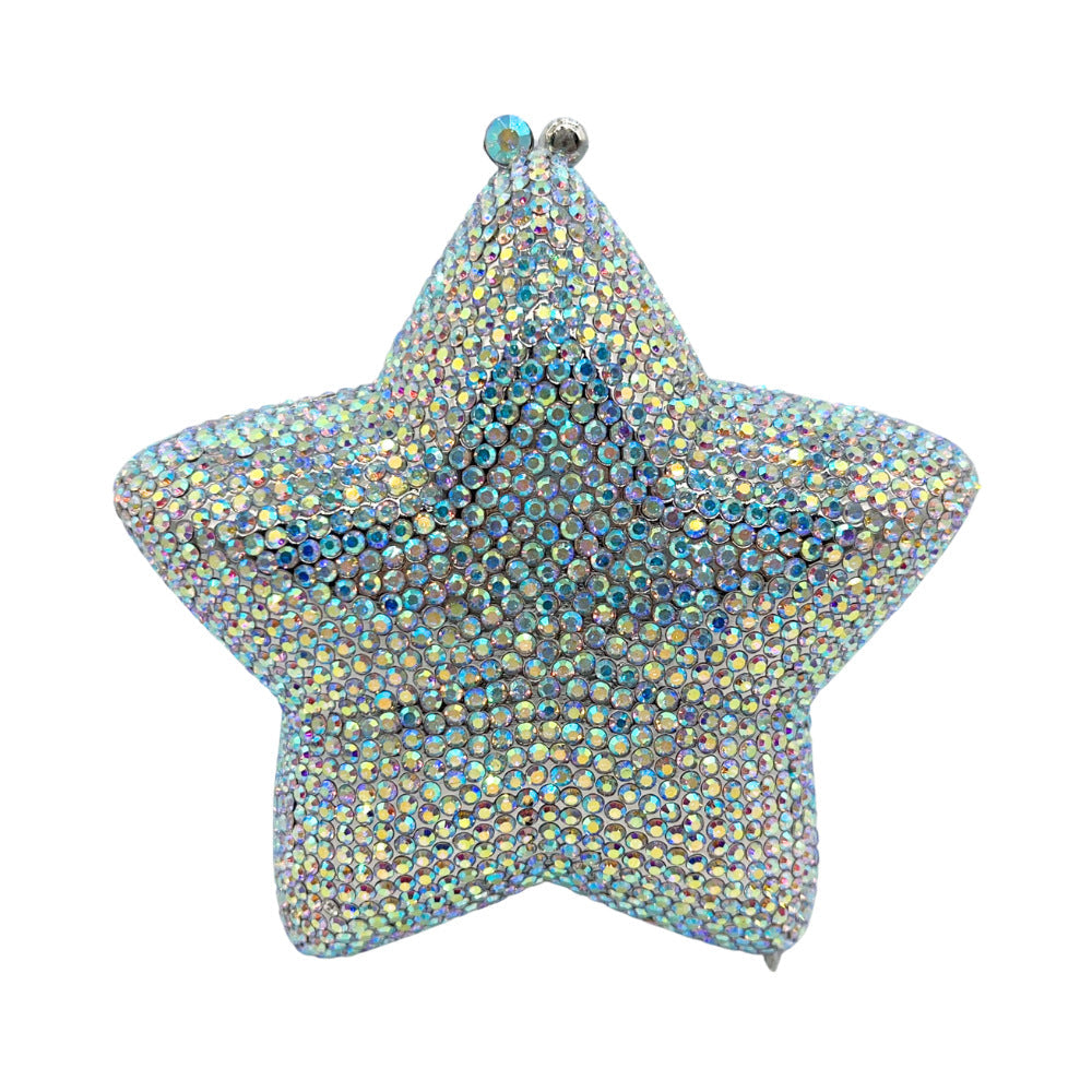 Sparkling Star Shaped Rhinestone Evening Clutch Bag HB033 Sheer Fairy