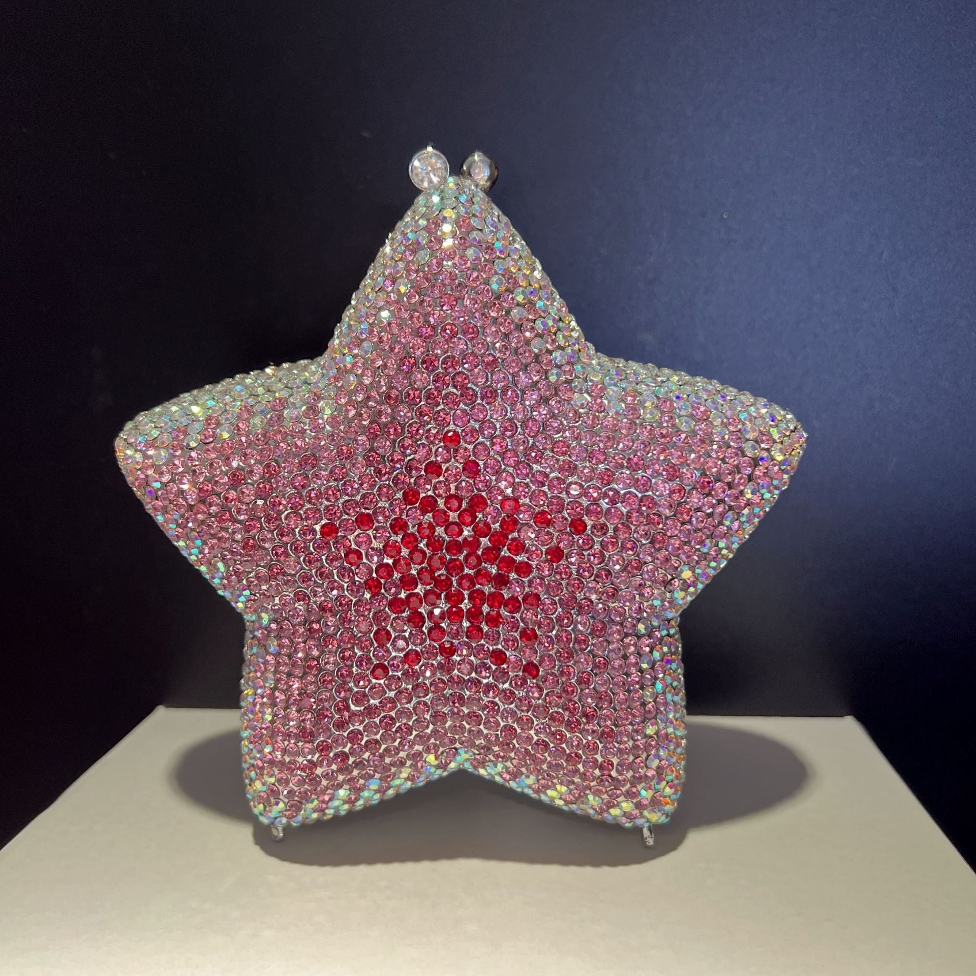 Sparkling Star Shaped Rhinestone Evening Clutch Bag HB033 Sheer Fairy