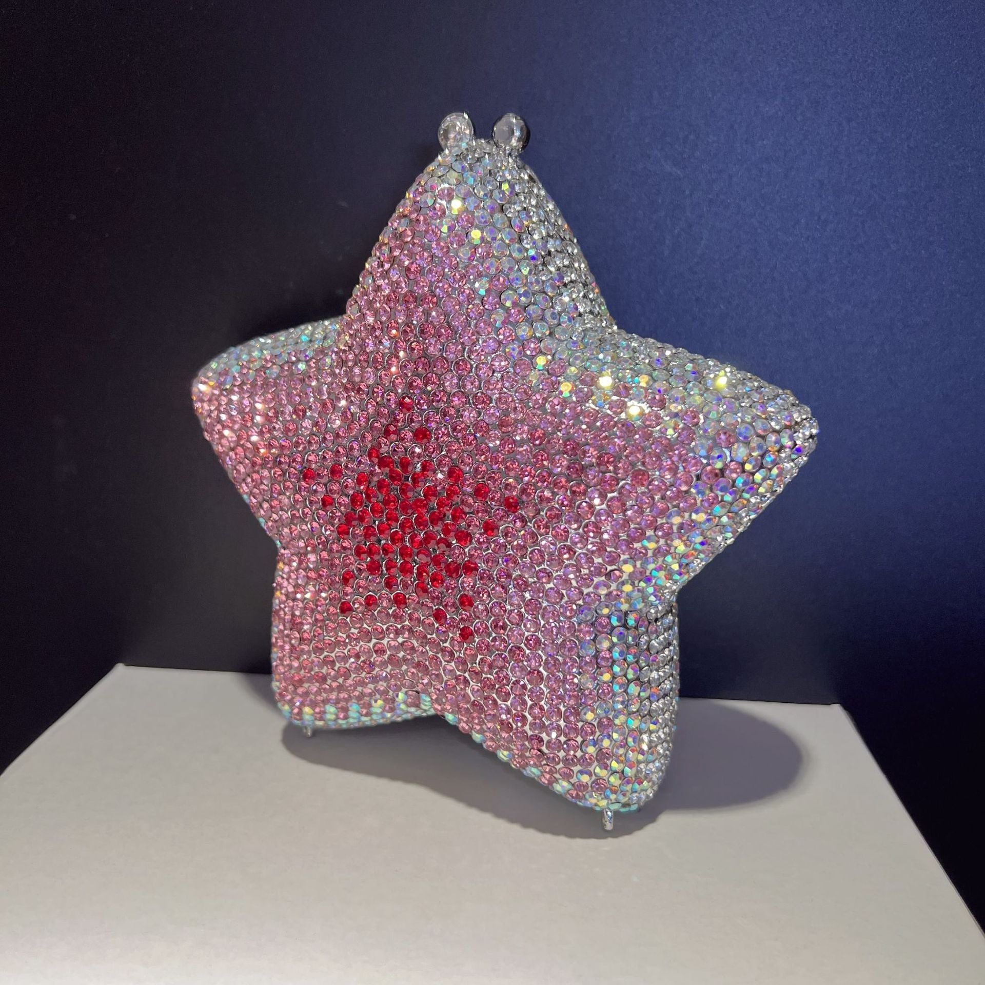 Sparkling Star Shaped Rhinestone Evening Clutch Bag HB033 Sheer Fairy
