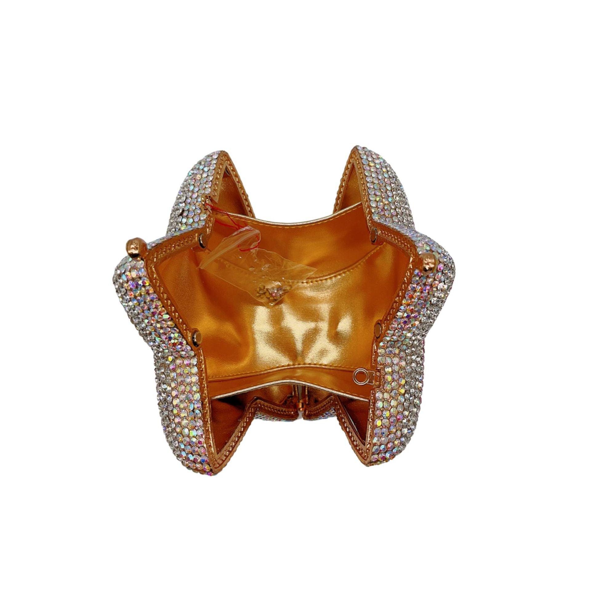 Sparkling Star Shaped Rhinestone Evening Clutch Bag HB033 Sheer Fairy