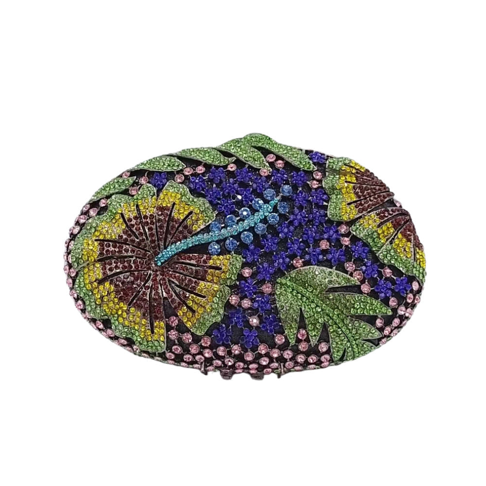Luxury Conch Shell Rhinestone Evening Clutch Bag HB036 Sheer Fairy