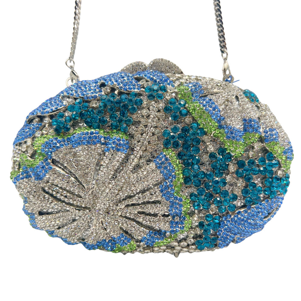 Luxury Conch Shell Rhinestone Evening Clutch Bag HB036 Sheer Fairy