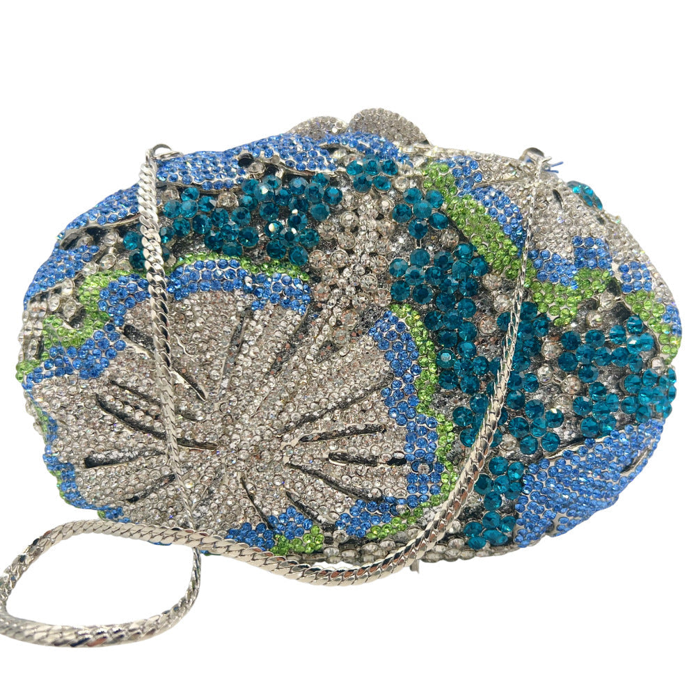 Luxury Conch Shell Rhinestone Evening Clutch Bag HB036 Sheer Fairy