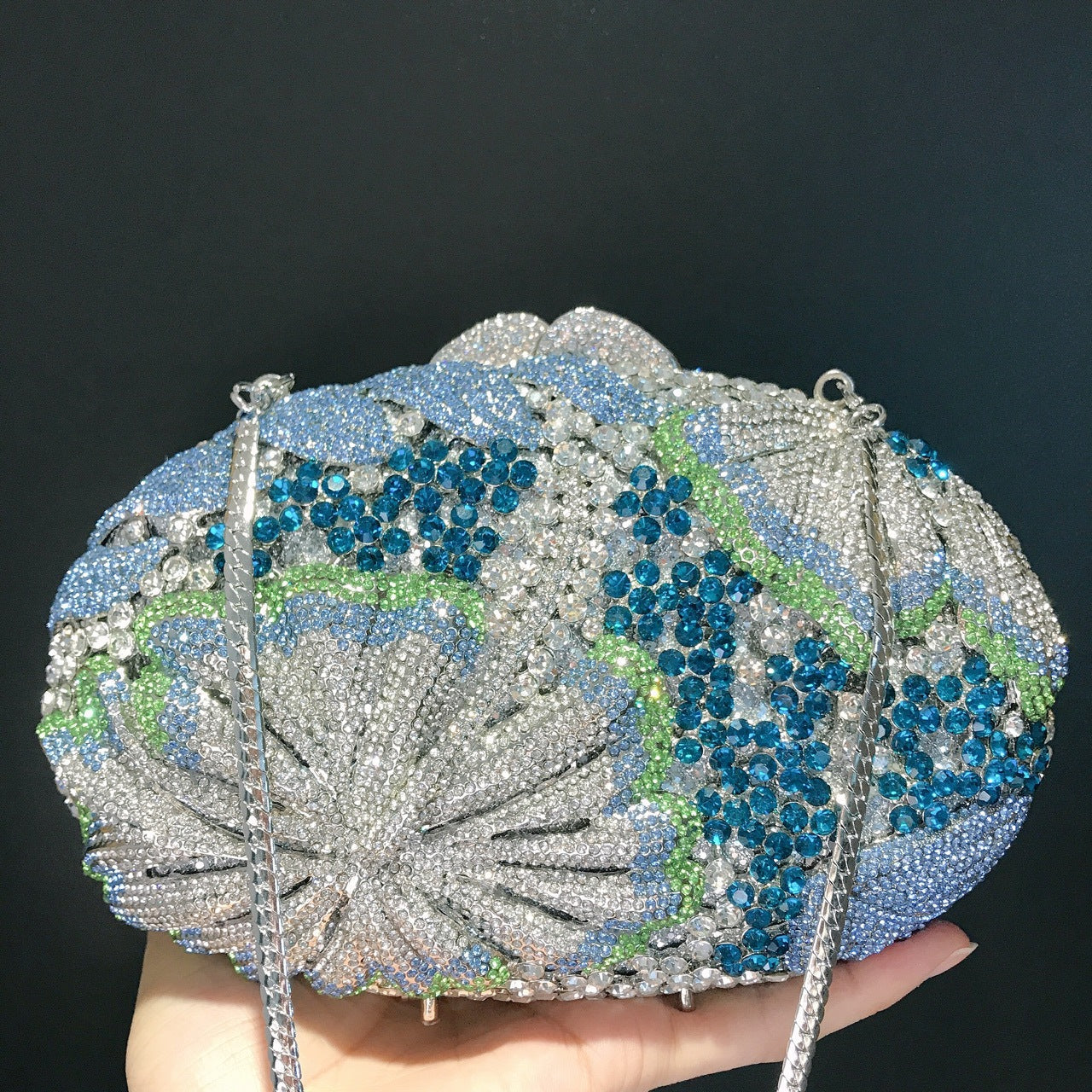 Luxury Conch Shell Rhinestone Evening Clutch Bag HB036 Sheer Fairy