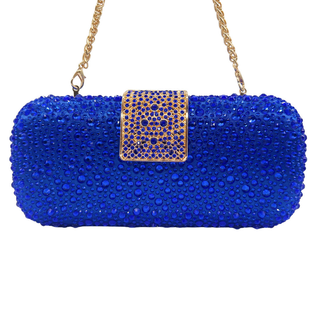 Classic Rectangular Rhinestone Evening Clutch Bag HB037 Sheer Fairy