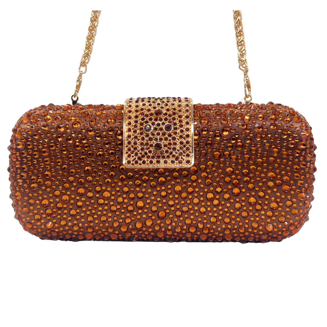 Classic Rectangular Rhinestone Evening Clutch Bag HB037 Sheer Fairy