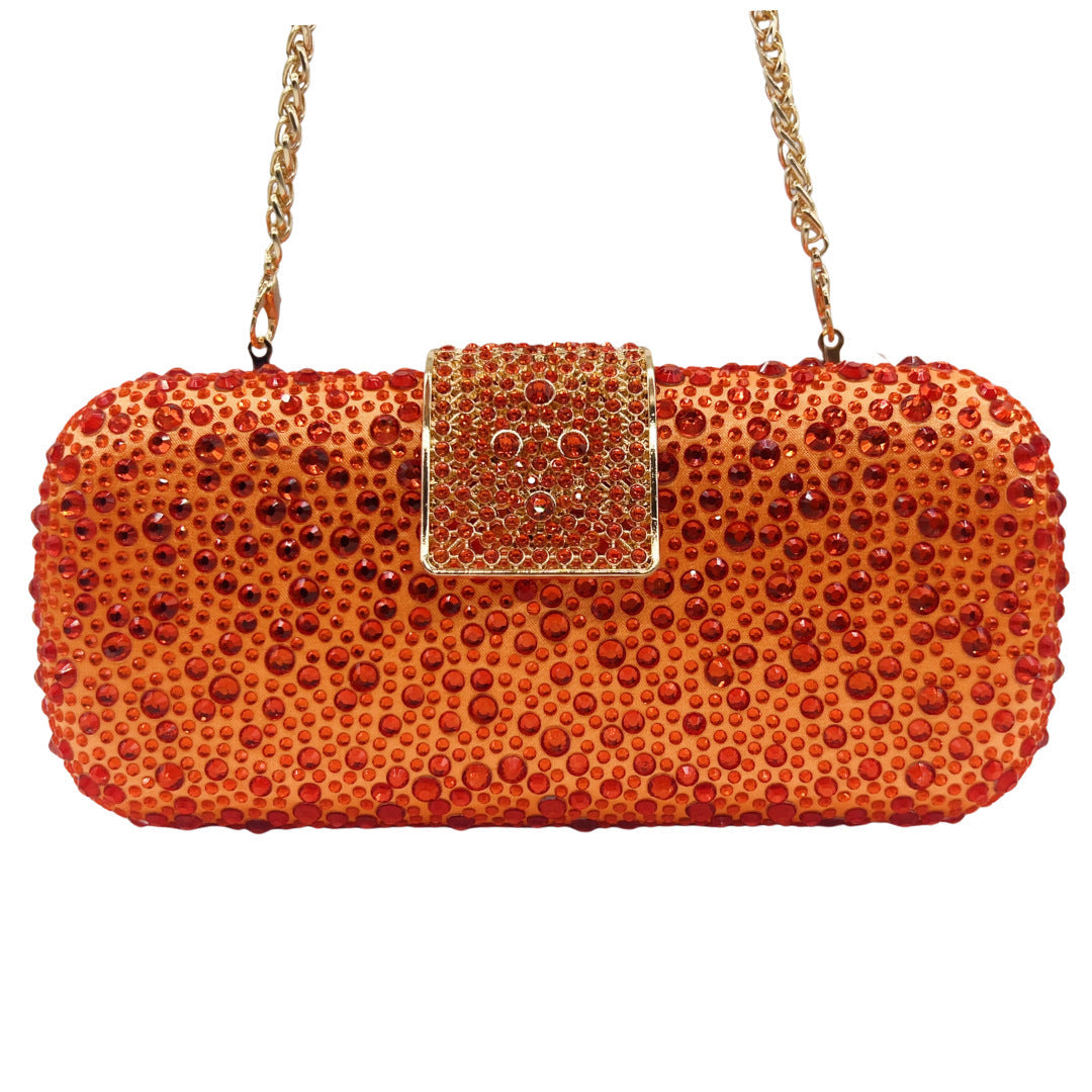 Classic Rectangular Rhinestone Evening Clutch Bag HB037 Sheer Fairy