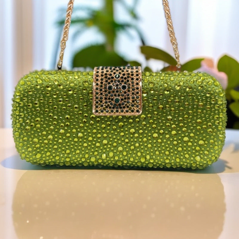 Classic Rectangular Rhinestone Evening Clutch Bag HB037 Sheer Fairy