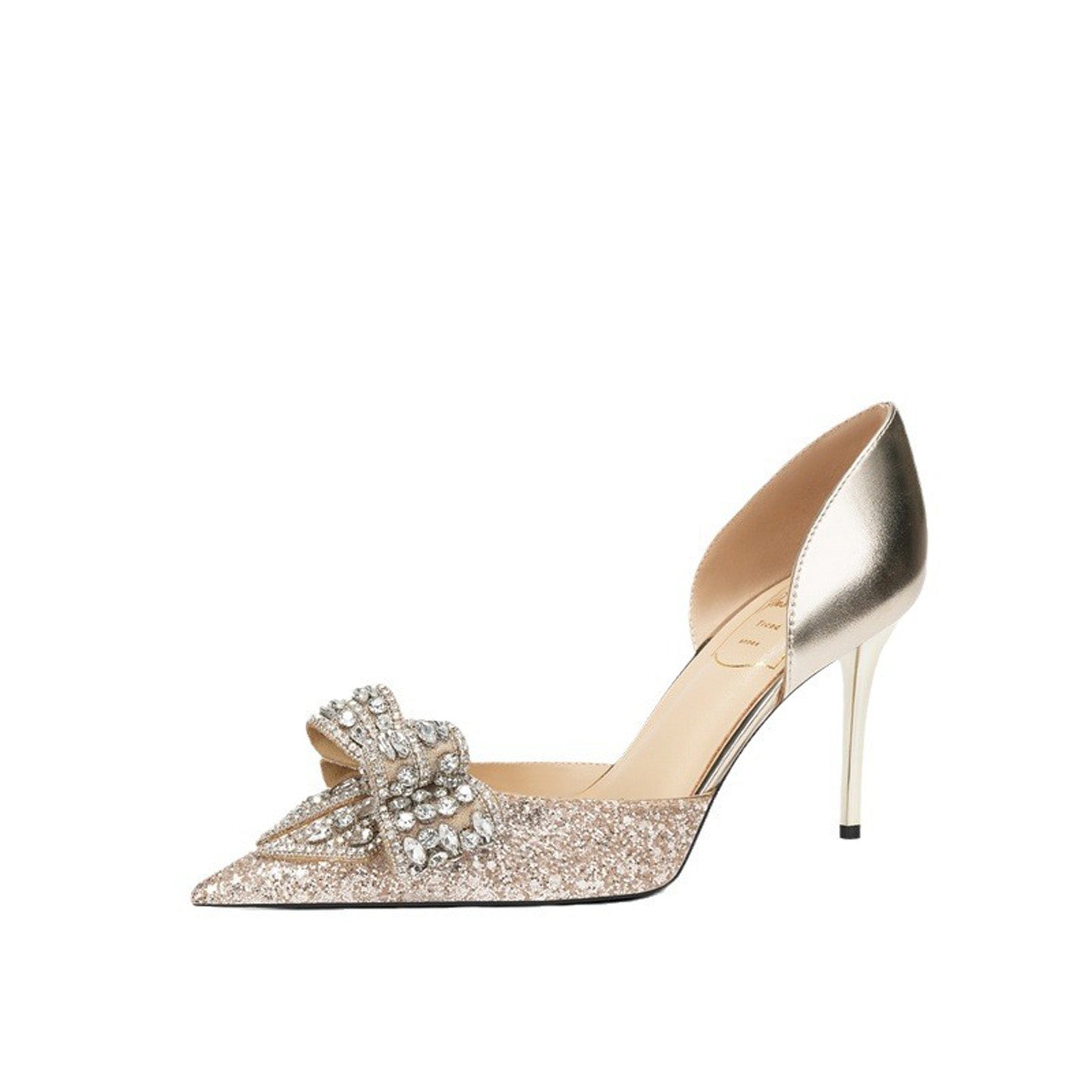 French Sheepskin Bow High Heel HH015