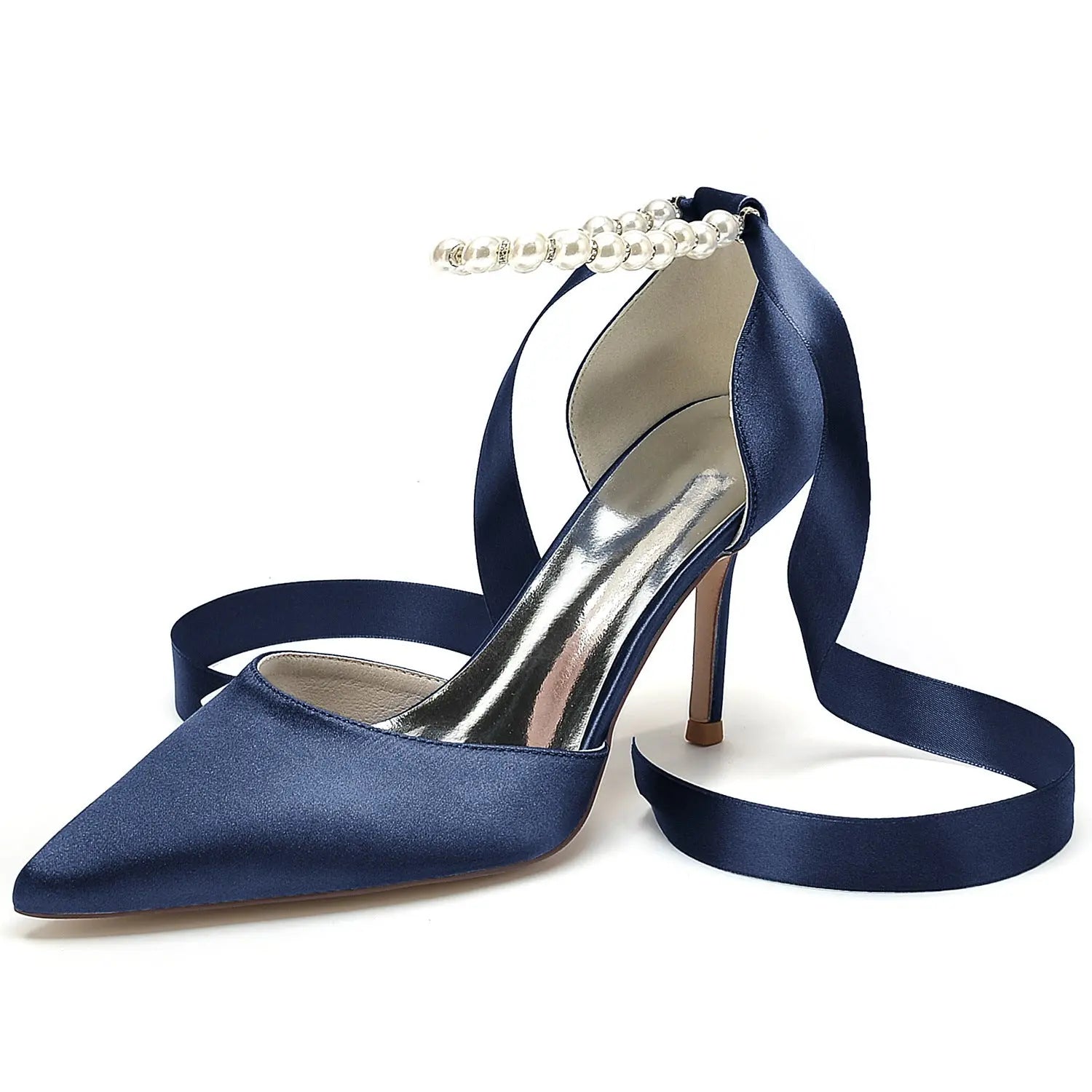 White Pointed Toe High Heels for Wedding & Prom HH029 Sheer Fairy