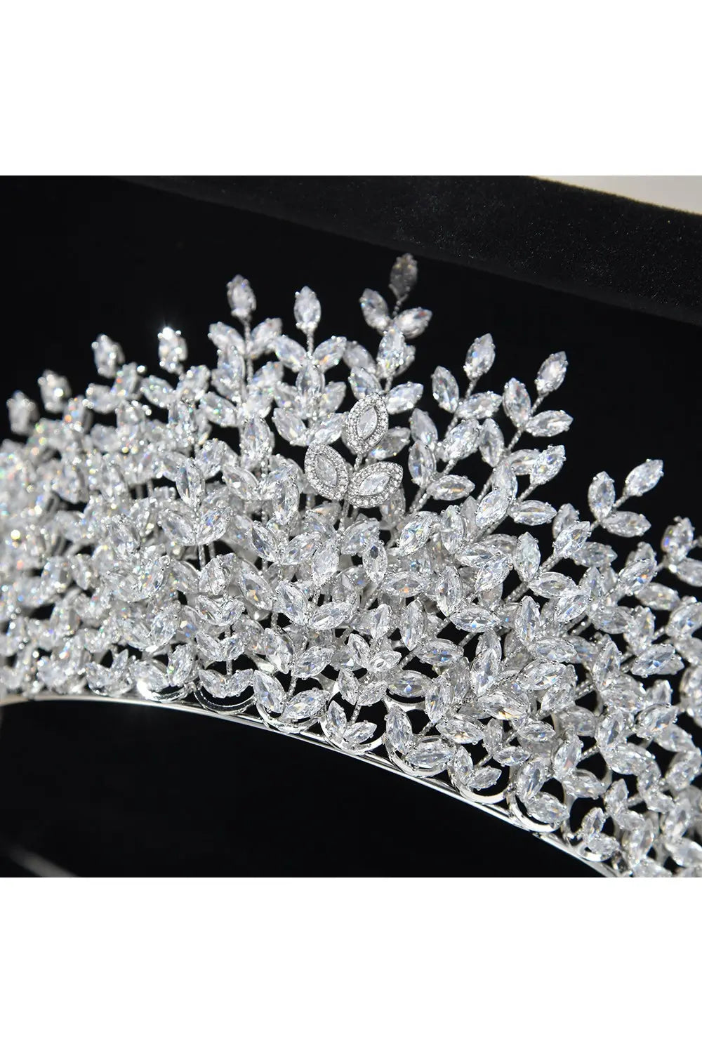 Full Crystal Headpiece Minimalist Tiara Crown HP027 Sheer Fairy