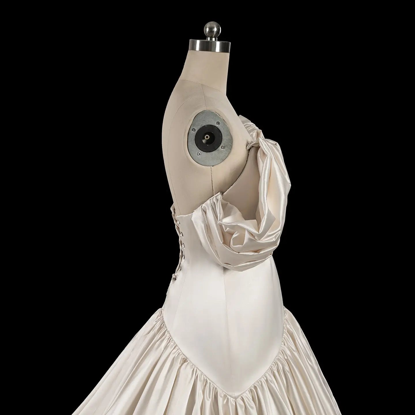 Off-the-Shoulder Satin Ball Gown Wedding Dress SW192 Sheer Fairy