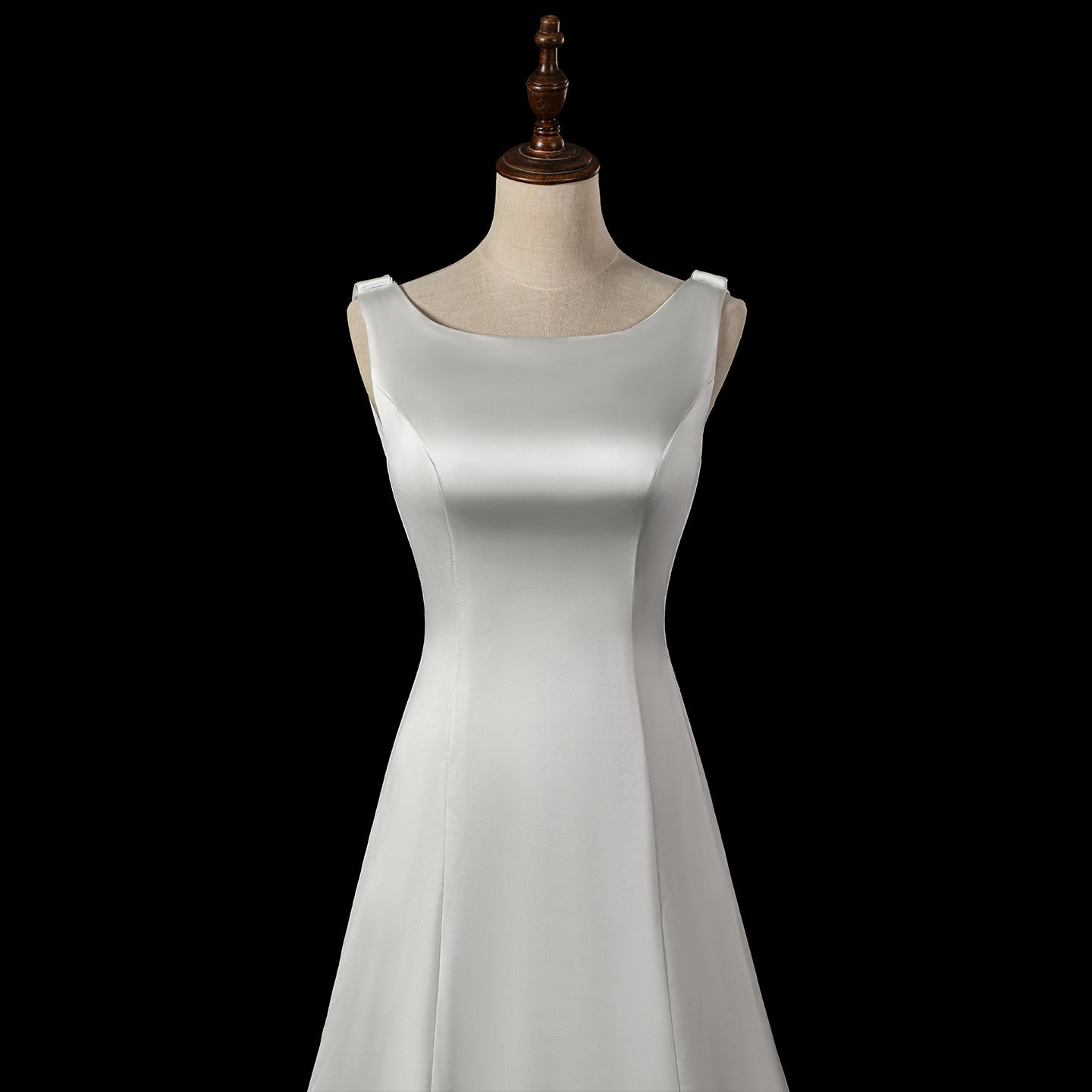 Glamorous White Mermaid Wedding Dress with Cowl Neck SW719 Sheer Fairy