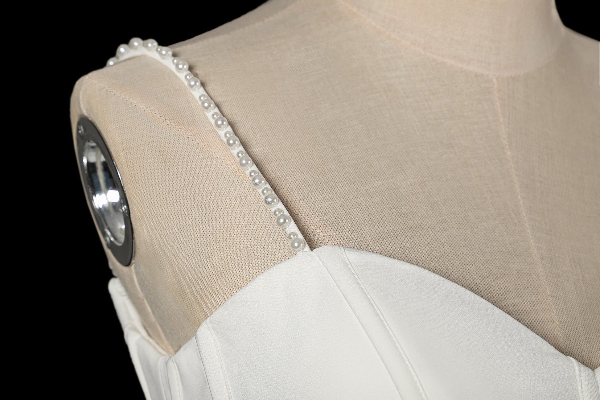 Elegant Corset Bodice A-Line Wedding Dress with Floral Lace Appliques & Cathedral Train SW705 Sheer Fairy