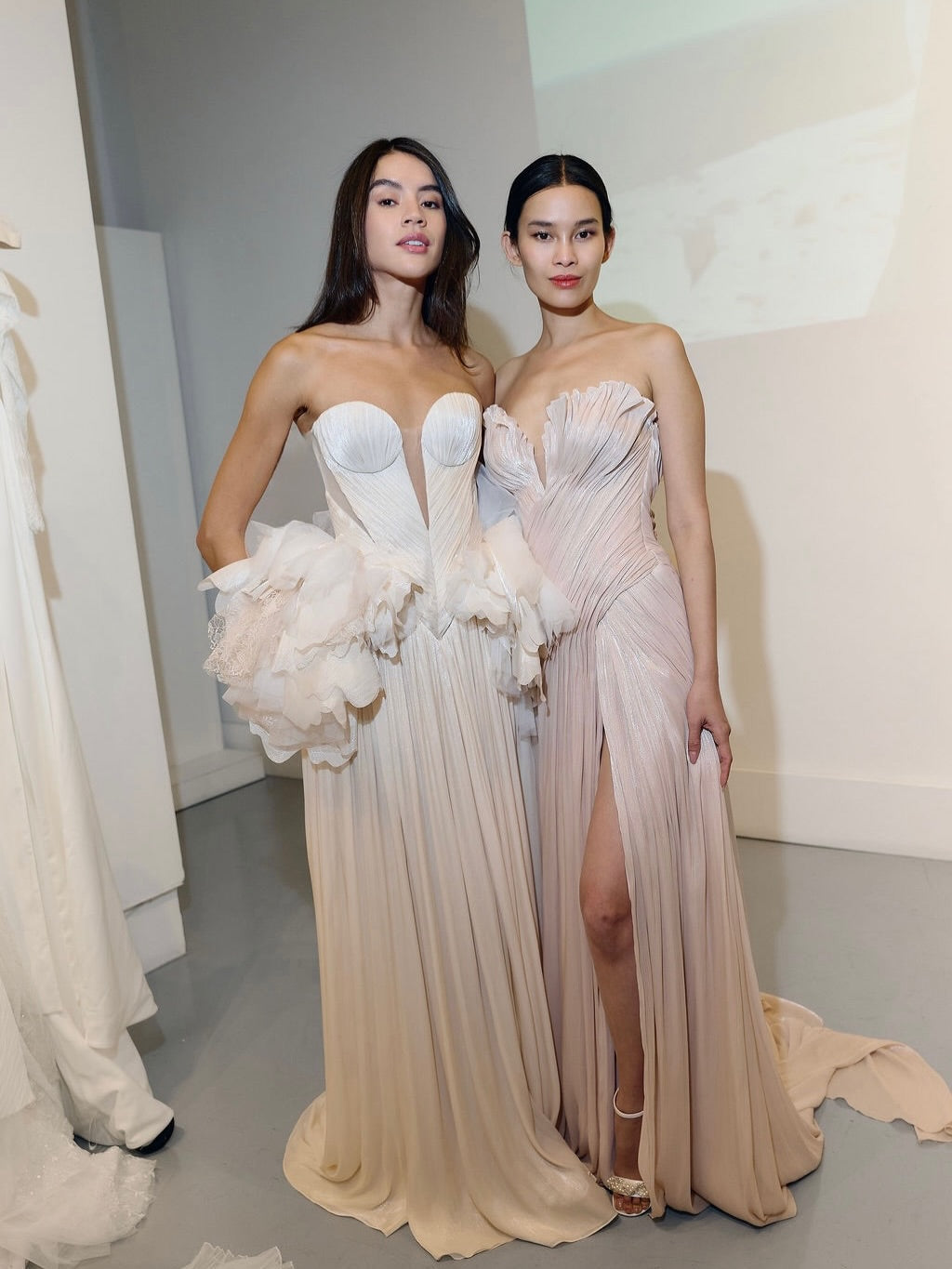 Strapless Bridal Gown V-Neck Mermaid Wedding Dresses SW243 Sheer Fairy