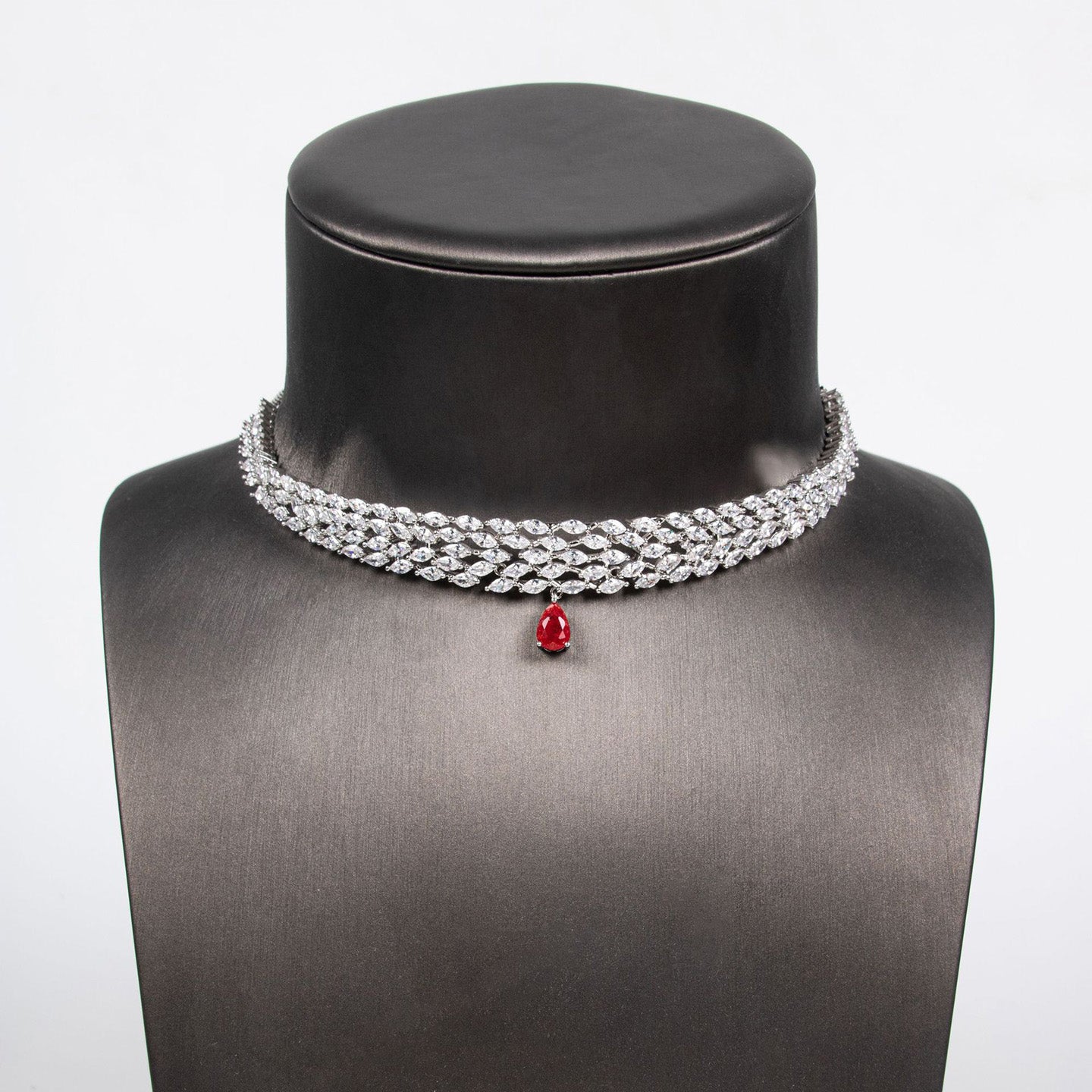 Elegant Beauty Zircon Pull Necklace Jewelry JW009