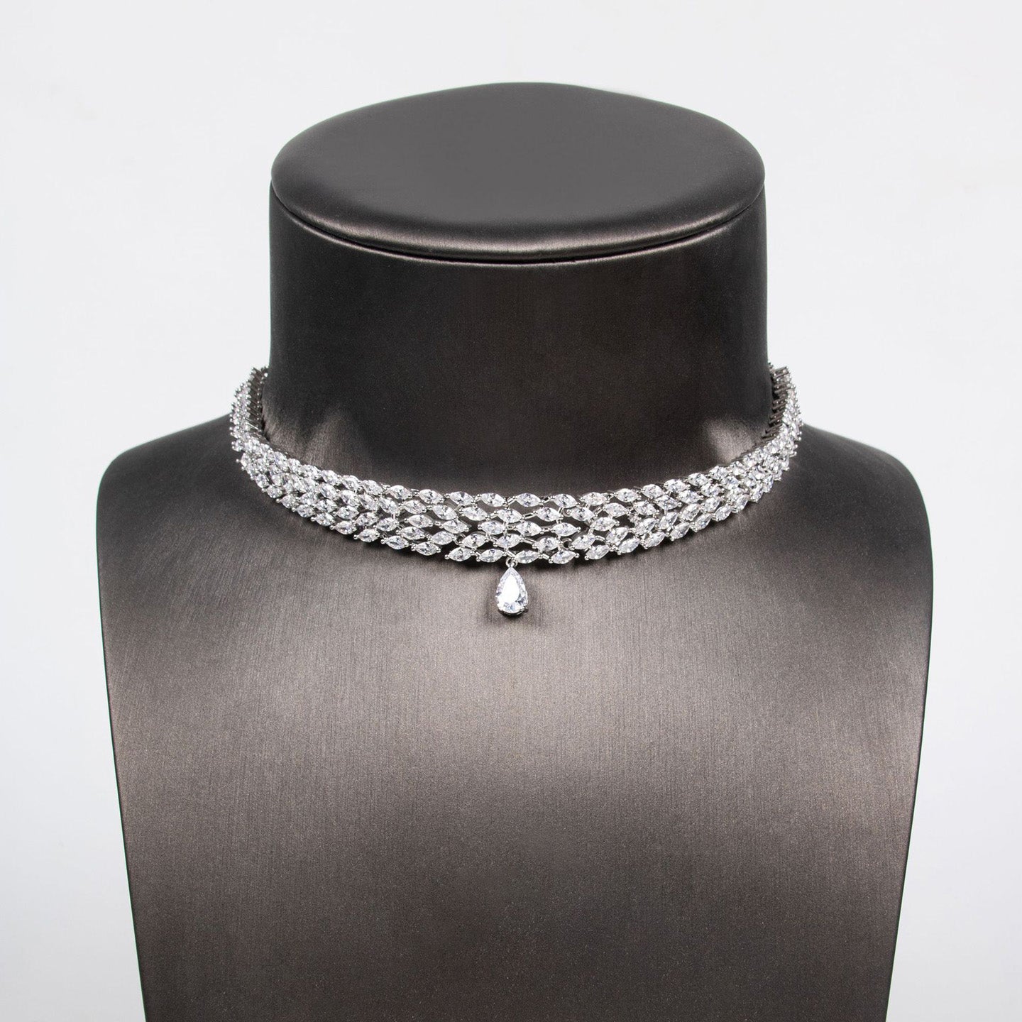 Elegant Beauty Zircon Pull Necklace Jewelry JW009