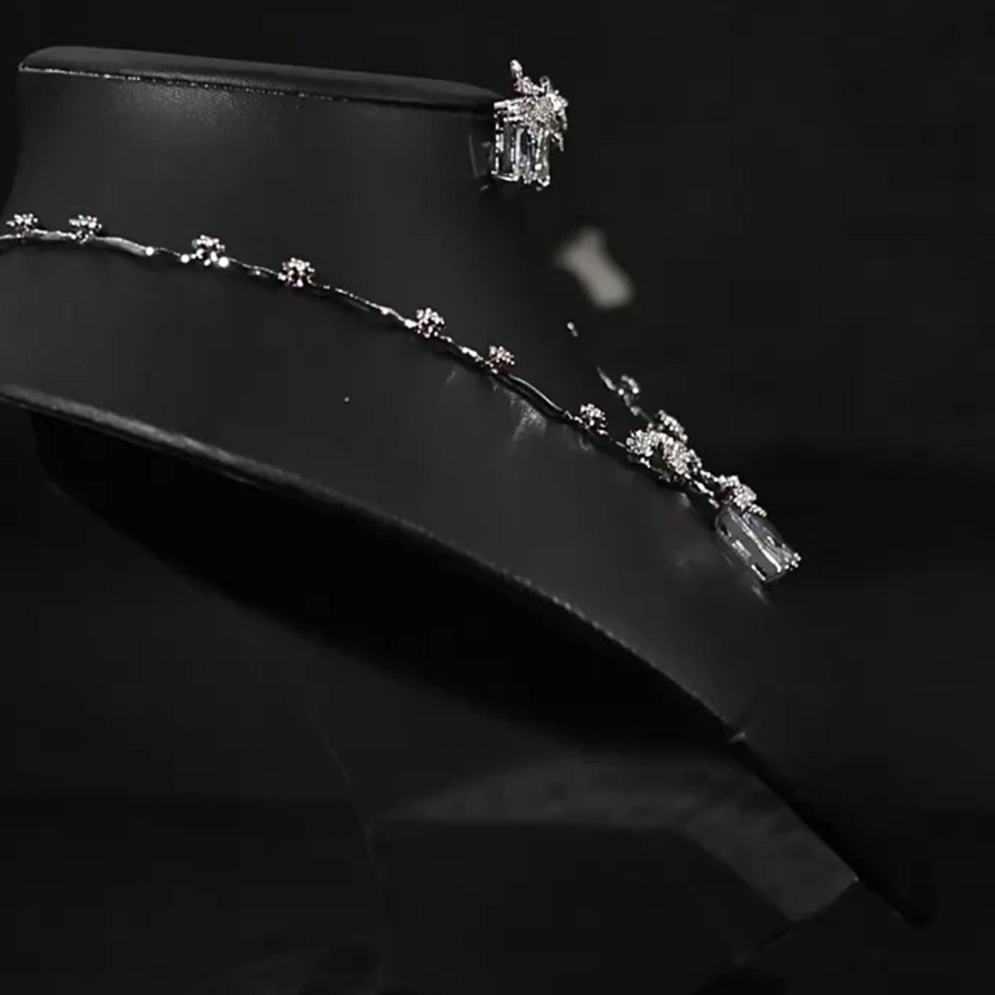 Simple and Versatile Ruby Necklace Earring Set JW010