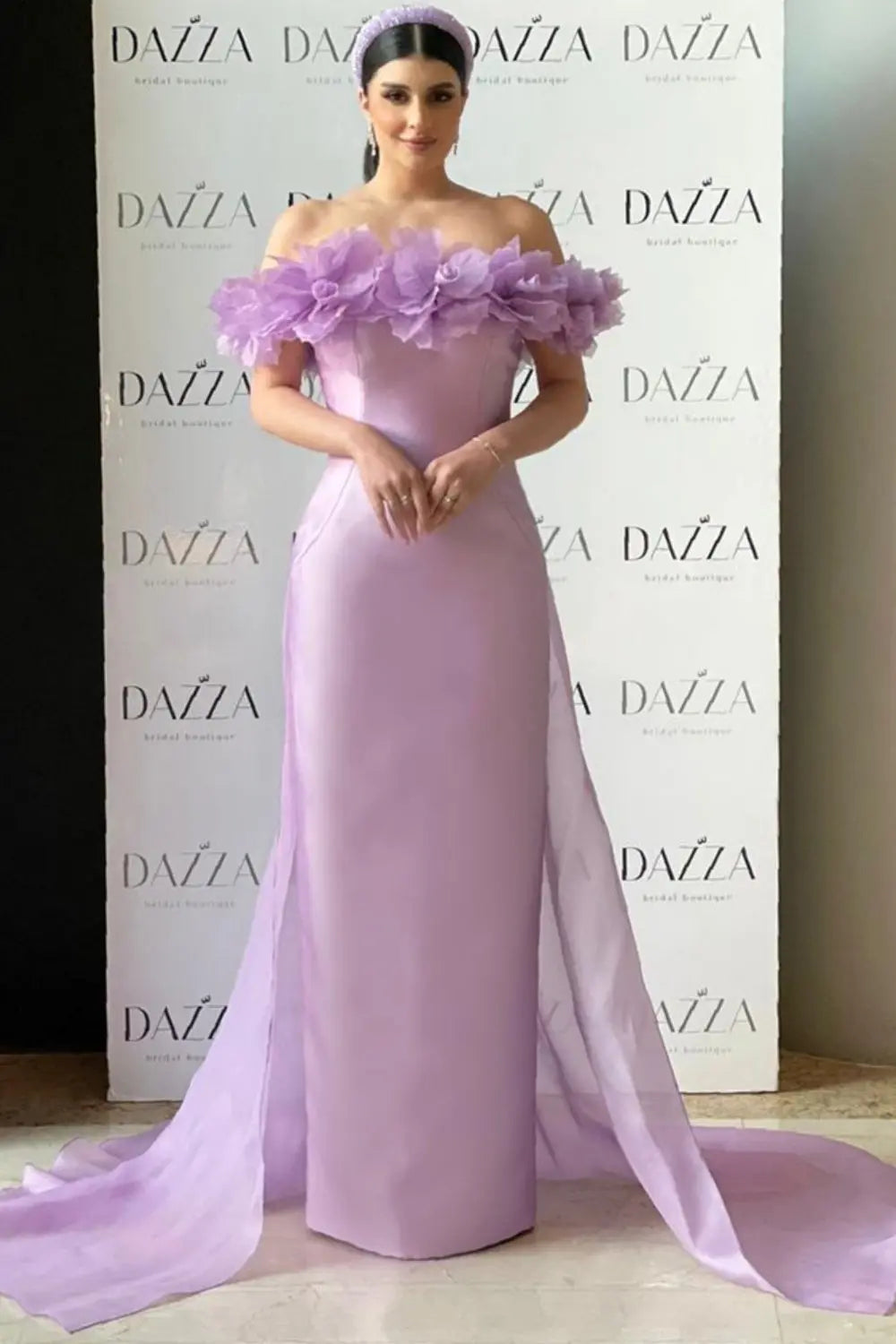 Elegant 3D Flowers Light Yellow Evening Dress with Overskirt SF013 Sheer Fairy