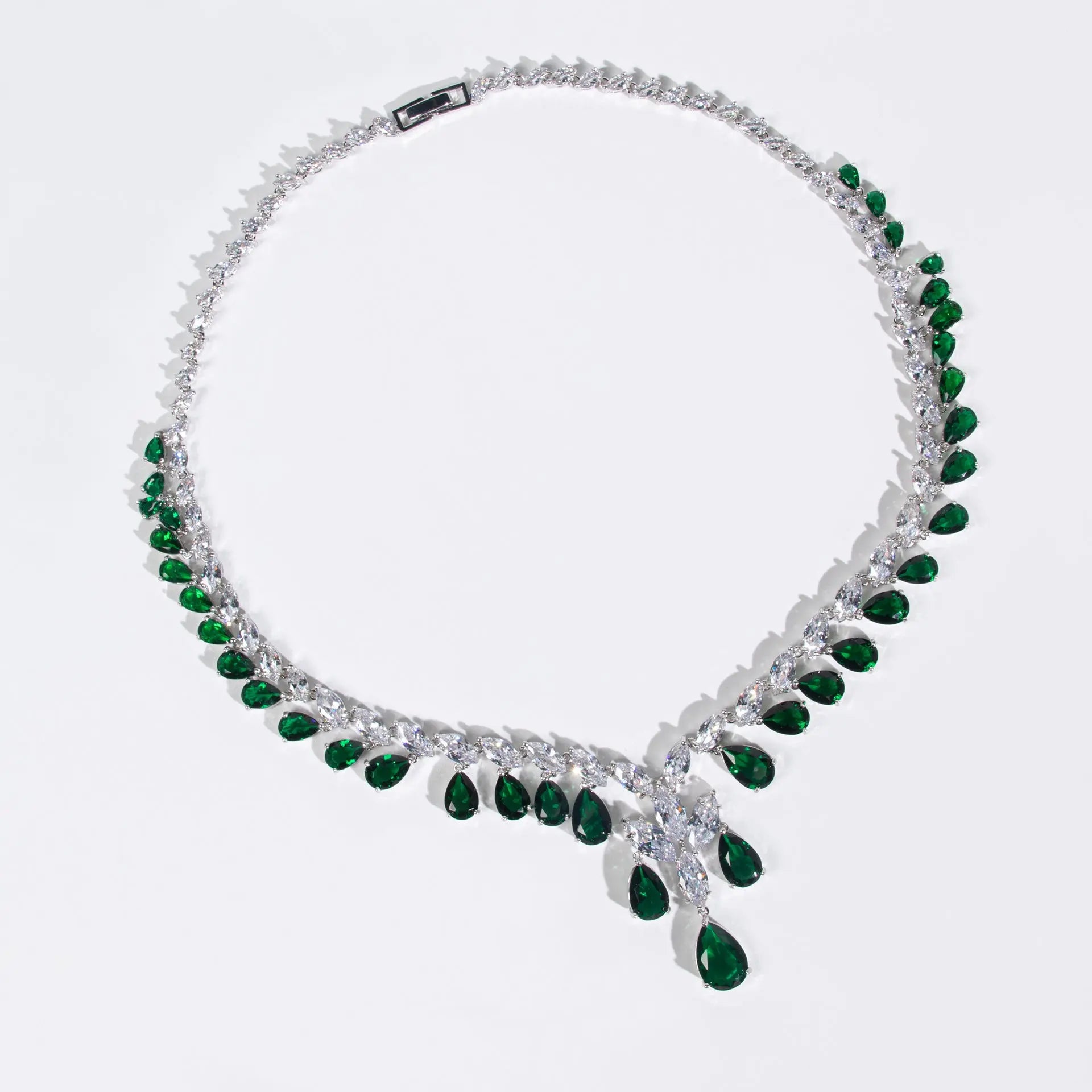 Butterfly Motif Blue Crystal Bridal Jewelry Set JW040 Sheer Fairy