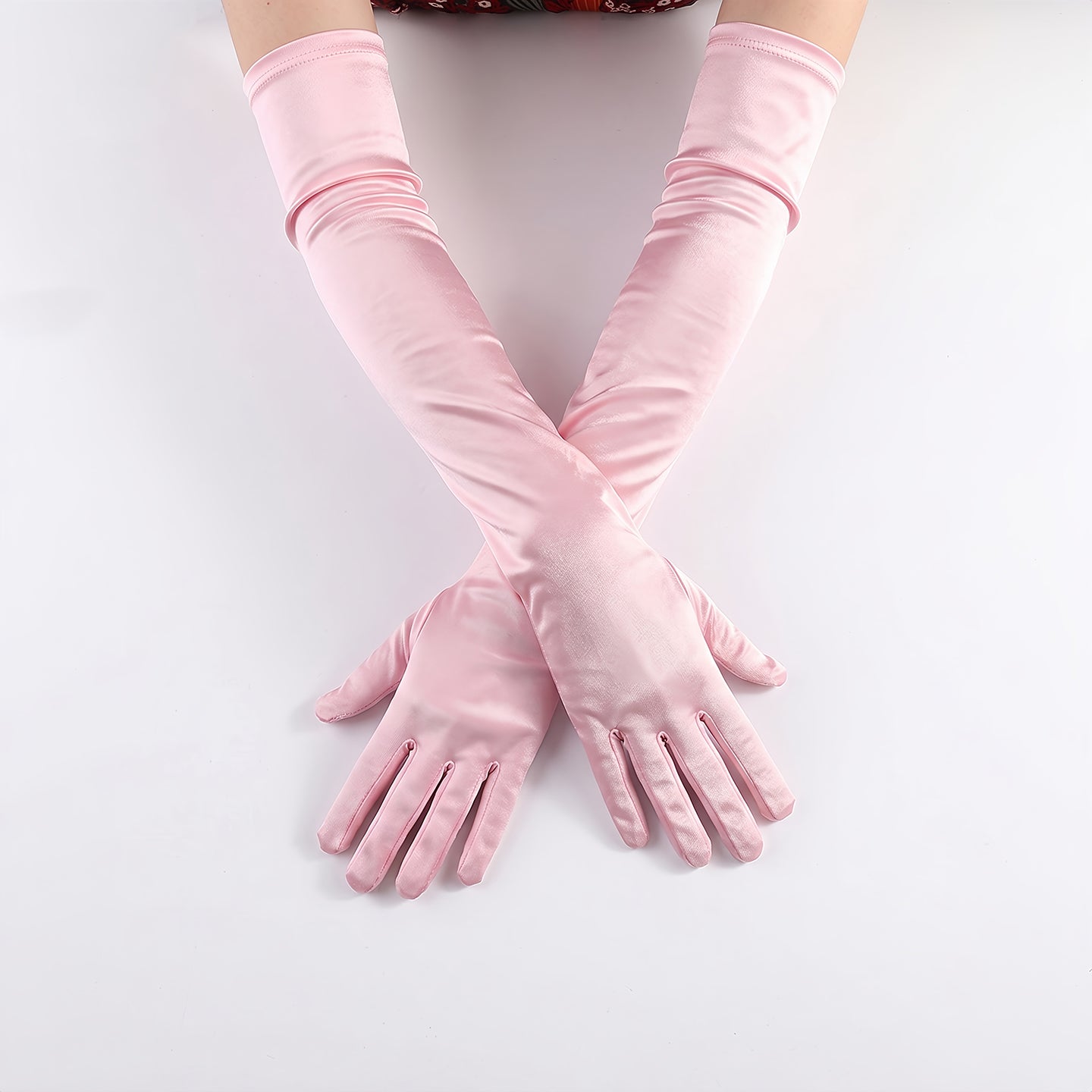 Long Satin  Gloves   Wedding Bridal Prom Evening Gown Accessories GL003 SHEER FAIRY