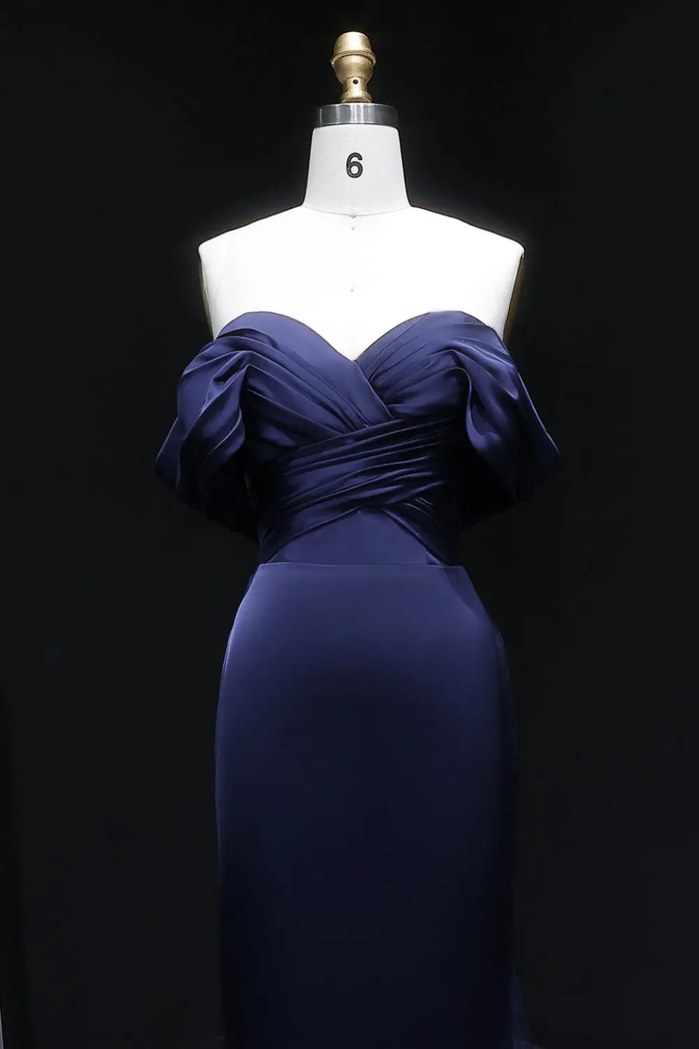 Lilac Satin Mermaid Sweetheart Evening Dress SF096 Sheer Fairy